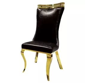 Palazzo Black and Gold Side Chair Set of 2