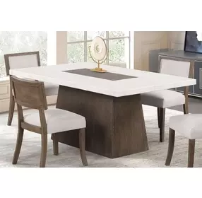 Grasten Dark Walnut Rectangular Dining Room Set