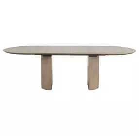 Clements Oak Extendable Oval Dining Room Set