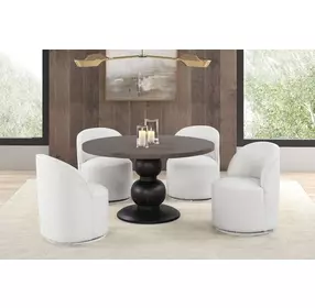 Essen Espresso 54" Round Dining Table