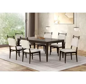 Woolwich Dark Walnut 72" Rectangular Dining Table