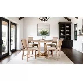 Orbetello Distressed Natural Counter Height Chair Set of 2