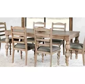 Chesapeake Light White Wash Rectangular Dining Room Set