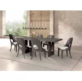 Sterling West Ash Gray 80" Rectangular Dining Table