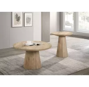 Halewood Oak Round Cocktail Table