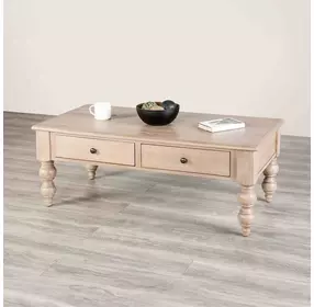 Chesapeake Light White Wash Rectangular Occasional Table