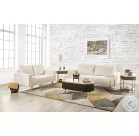 Elverum Off White Loveseat