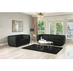 Verdal Black Loveseat