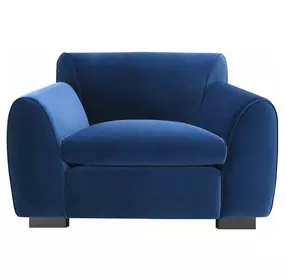Severo Royal Blue Upholstered Accent Chair