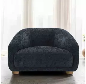 Kolvere Black Upholstered Accent Chair