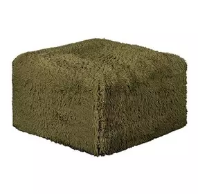 Nappi Olive Green Square Ottoman
