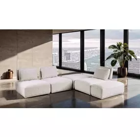 Stavanger Light Gray 5 Piece Modular Sectional