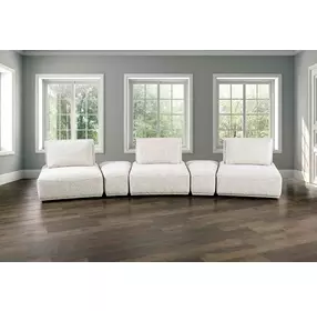 Stavanger Light Gray 5 Piece Modular Curved Sectional