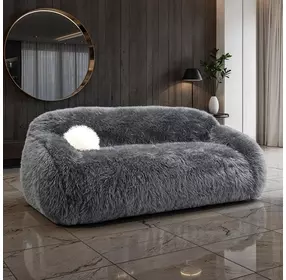 Darwen Dark Gray Living Room Set with Pillow