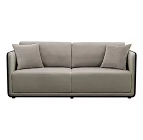 Benilde Taupe Living Room Set with Pillows