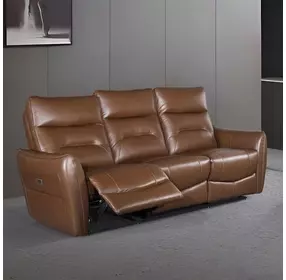Terentius Caramel Brown Power Reclining Living Room Set with Storage