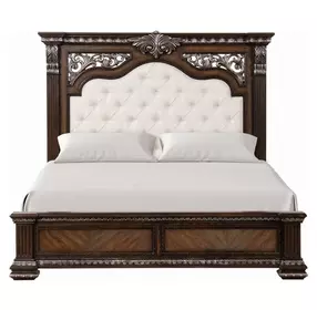 Promenade Espresso Upholstered Panel Bedroom Set