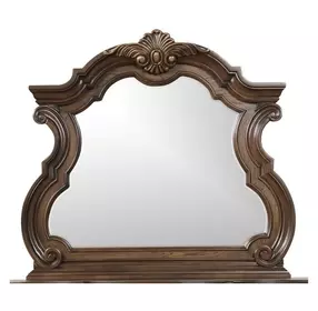 Leovanni Dark Brown Dresser Mirror