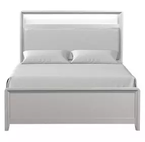 Bryne Champagne Panel Bedroom Set with LED Light