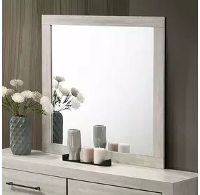 Dubuque Light Gray Rectangular Dresser Mirror