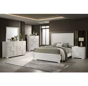 Holsted White 5 Drawer Chest