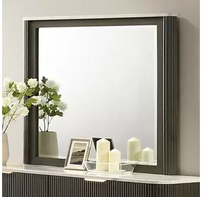 Merthyr Dark Walnut Rectangular Dresser Mirror