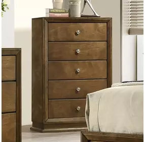 Kirkham Walnut 5 Drawer Chest