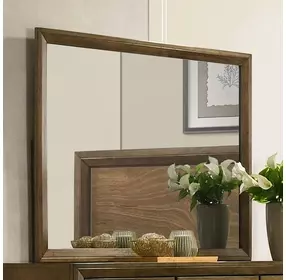 Kirkham Walnut Rectangular Dresser Mirror