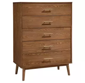 Tromso Walnut 5 Drawer Chest