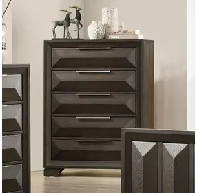 Hexham Espresso 5 Drawer Chest