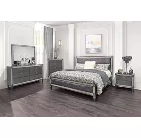 Lyanne Gray 2 Drawer Nightstand