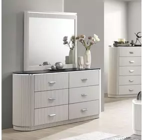 Aldgate Light Gray 6 Drawer Dresser