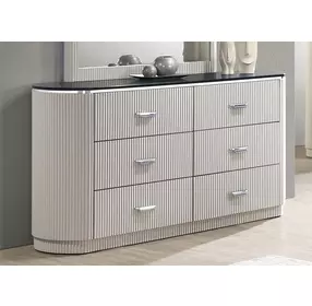 Aldgate Light Gray 6 Drawer Dresser