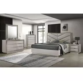 Ventnor Gray 2 Drawer Nightstand