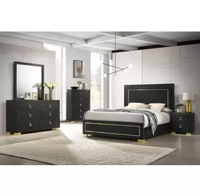 Latimer Black 5 Drawer Chest