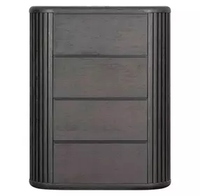 Hildesheim Black 4 Drawer Chest