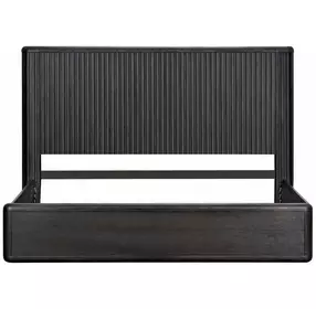 Hildesheim Black Fluted Panel Bedroom Set