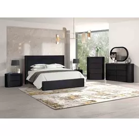 Hildesheim Black King Panel Bed