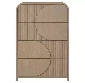 Tangentry Natural 4 Drawer Chest