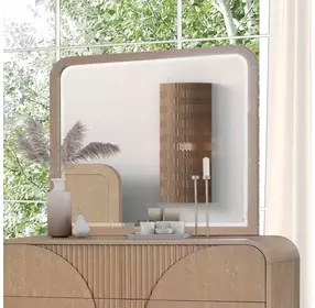 Tangentry Natural Rectangular Dresser Mirror