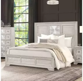 Argenthart Light Gray Panel Bedroom Set