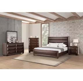 Hinwitz Espresso 2 Drawer Nightstand