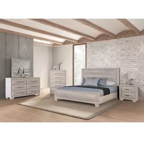 Hinwitz White Oak 5 Drawer Chest