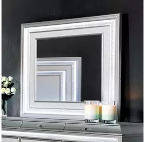 Galea Gray Rectangular Dresser Mirror with LED