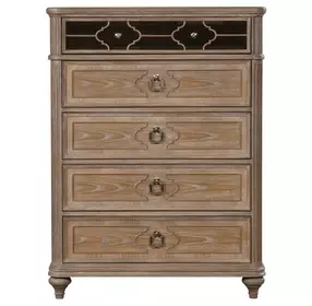 Lyris Rustic Oak 5 Drawer Chest