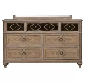Lyris Rustic Oak 7 Drawer Dresser