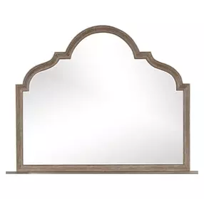 Lyris Rustic Oak Arched Dresser Mirror