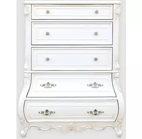 Valentini White 5 Drawer Chest