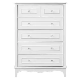 Naucalpan White 5 Drawer Chest