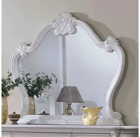 Ventresca White Arched Dresser Mirror